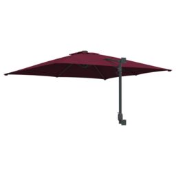 Berkfield Home Patio Umbrella Bordeaux red Polyester fabric Large Collapsible - thumbnail 6
