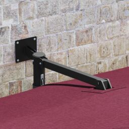 Berkfield Home Patio Umbrella Bordeaux red Polyester fabric Large Collapsible - thumbnail 3