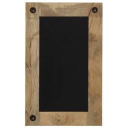 Berkfield Home Mirror Solid Mango Wood 50x80 cm in Brown - thumbnail 5
