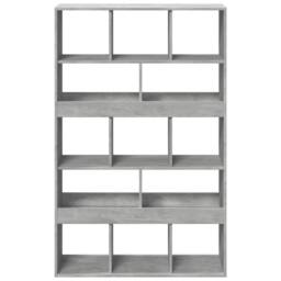 Berkfield Home Classic Bookcase Concrete Grey 100x33x156.5 cm Engineered Wood - thumbnail 4