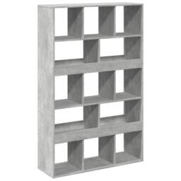 Berkfield Home Classic Bookcase Concrete Grey 100x33x156.5 cm Engineered Wood - thumbnail 6