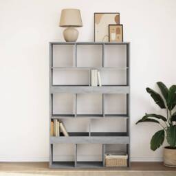 Berkfield Home Classic Bookcase Concrete Grey 100x33x156.5 cm Engineered Wood - thumbnail 1