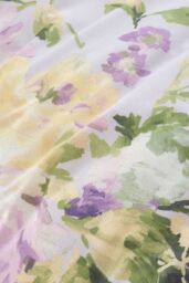 Dreams & Drapes 'Florette' Easy Care Floral Print Duvet Cover Set in Lilac - Size: Double - thumbnail 3