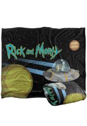 Rick & Morty In Space Silky Touch Super Soft Throw Blanket 152 X 127 cm in White - thumbnail 2