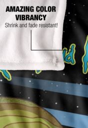 Rick & Morty In Space Silky Touch Super Soft Throw Blanket 152 X 127 cm in White - thumbnail 4