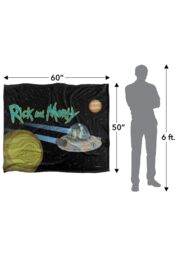 Rick & Morty In Space Silky Touch Super Soft Throw Blanket 152 X 127 cm in White - thumbnail 5
