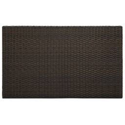 Berkfield Home Garden Bar Table Brown 100x60.5x110.5 cm Poly Rattan - thumbnail 4