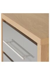 Seconique Seville 5 Drawer Narrow Chest in Grey - thumbnail 4