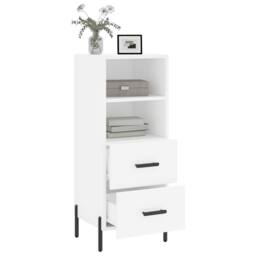 Berkfield Home Sideboard White 34.5x34x90 cm Engineered Wood - thumbnail 4
