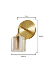 BHS Lighting Noah Bathroom Wall Light in Gold - thumbnail 5