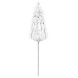 Berkfield Home Hawaii Beach Umbrella White 180 cm - thumbnail 1