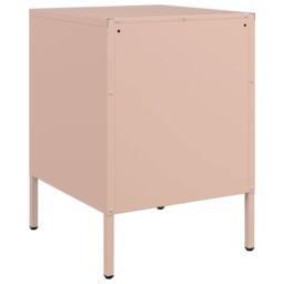 Berkfield Home Durable Bedside Cabinets 2 pcs Pink 36x39x50.5 cm Steel - thumbnail 8