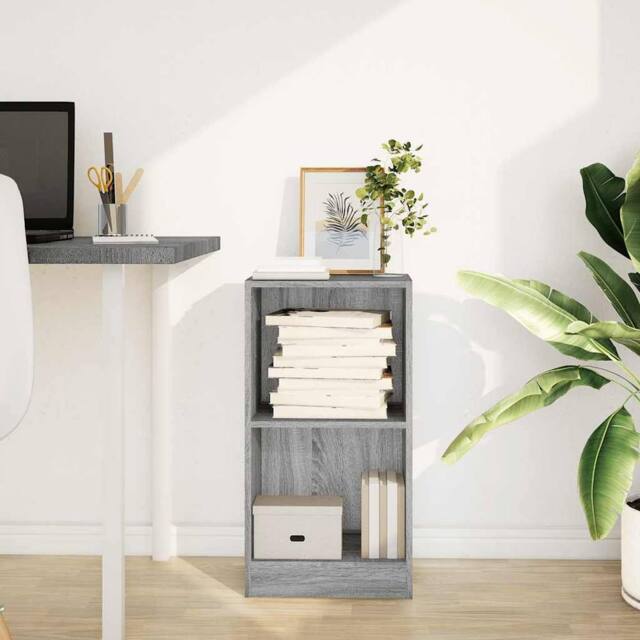 Berkfield Home Decorative Bookcase Grey Sonoma 40x24x76 cm Engineered Wood - Size: 40 x 24 x 76 cm - image 1