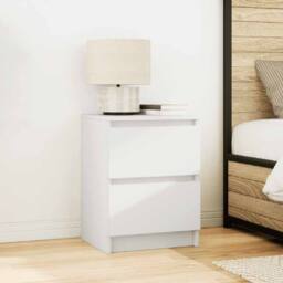 Berkfield Home TV Cabinet White 40x35x54 cm Engineered Wood - Size: 40 x 35 x 54 cm - thumbnail 1