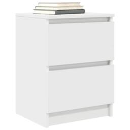 Berkfield Home TV Cabinet White 40x35x54 cm Engineered Wood - Size: 40 x 35 x 54 cm - thumbnail 4