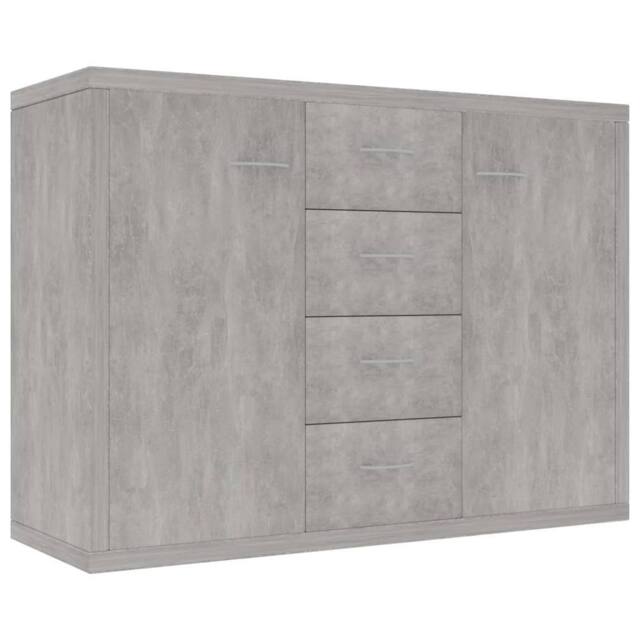 Berkfield Home Sideboard Concrete Grey 88x30x65 cm Engineered Wood - Size: 88 x 30 x 65 cm - image 1