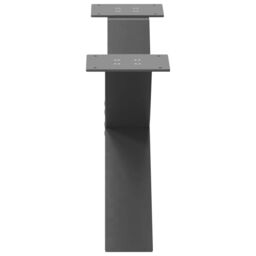 Berkfield Home Coffee Table Legs X-Shaped 2 pcs Anthracite 70x(30-31) cm Steel in Black - thumbnail 6