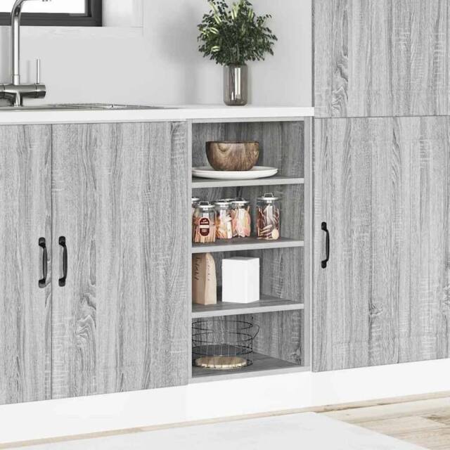 Berkfield Home Durable Bottom Cabinet Grey Sonoma 40x44.5x81.5 cm Engineered Wood - image 1