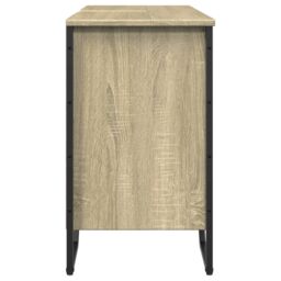 Berkfield Home Bathroom Sink Cabinet Sonoma Oak 91x35x60 cm Engineered Wood - Size: 91 x 35 x 60 cm - thumbnail 5