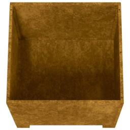Berkfield Home Planter with Legs Rusty 49x47x50 cm Corten Steel in Brown - Size: 49 x 47 x 50 cm - thumbnail 7