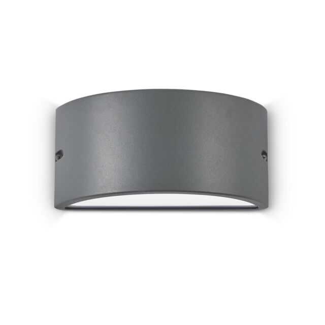 Netlighting Rex 1 Light Outdoor Up Down Wall Light Anthracite IP44 E27 in Black