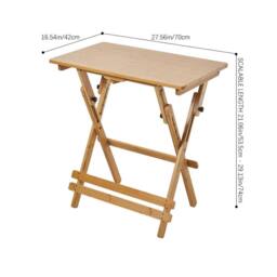 KORVIXA Adjustable Height 52-74cm Wooden Study Writing Desk in Beige - Size: 100 cm - thumbnail 2