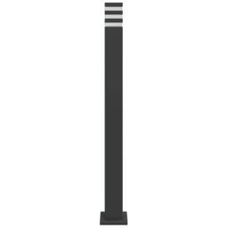 Berkfield Home Outdoor Floor Lamp Black 110 cm Aluminium - thumbnail 4