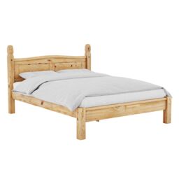 Home Discount Vida Designs Corona King Size Bed Low Foot End Bedroom Furniture in Brown - thumbnail 7