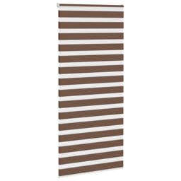 Berkfield Home Zebra Blind Brown 110x230 cm Fabric Width 105.9 cm Polyester - thumbnail 3