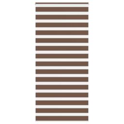 Berkfield Home Zebra Blind Brown 110x230 cm Fabric Width 105.9 cm Polyester