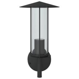 Berkfield Home Outdoor Wall Light Black Stainless Steel - thumbnail 4