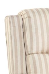 Living and Home Single Sofa Recliner Chair Armchair with Footrest in Beige - thumbnail 7