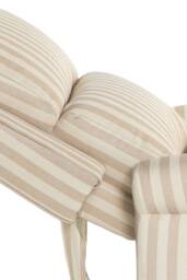 Living and Home Single Sofa Recliner Chair Armchair with Footrest in Beige - thumbnail 8