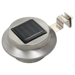 Berkfield Home Outdoor Solar Lamps 6 pcs LED Round 12 cm White in Silver - thumbnail 2
