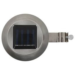 Berkfield Home Outdoor Solar Lamps 6 pcs LED Round 12 cm White in Silver - thumbnail 4