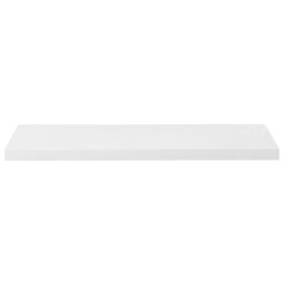 Berkfield Home Floating Wall Shelves 2 pcs High Gloss White 90x23.5x3.8 cm MDF - thumbnail 4