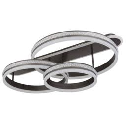 Netlighting Grouni Semi Ceiling Light Titanium 3x LED Dimmable 2700-6000K Remote in Grey - thumbnail 2