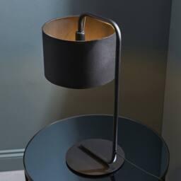 Netlighting 'CARRARA' Non Dimmable Stylish Contemporary Indoor Desk Table Lamp in Black - thumbnail 4