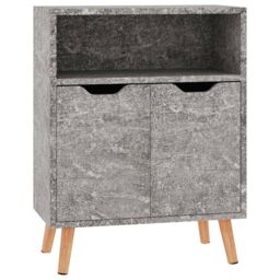 Berkfield Home Sideboard Concrete Grey 60x30x72 cm Engineered Wood - Size: 60 x 30 x 72 cm - thumbnail 2