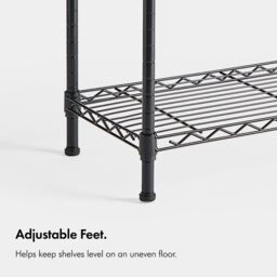 VonHaus 4 Tier Garage Shelving Units in Black - thumbnail 3