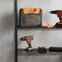 VonHaus 4 Tier Garage Shelving Units in Black - thumbnail 6