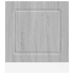Berkfield Home Dishwasher Panel¬†Kalmar¬†Grey Sonoma 60x1.5x67 cm Engineered Wood in Grey - thumbnail 4
