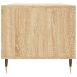 Berkfield Home Coffee Table Sonoma Oak 90x49x45 cm Engineered Wood in Brown - Size: 90 x 49 x 45 cm - thumbnail 7