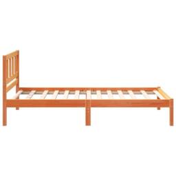 Berkfield Home Modern with Headboard Wax brown 90 x 200 cm Solid pine wood - thumbnail 6