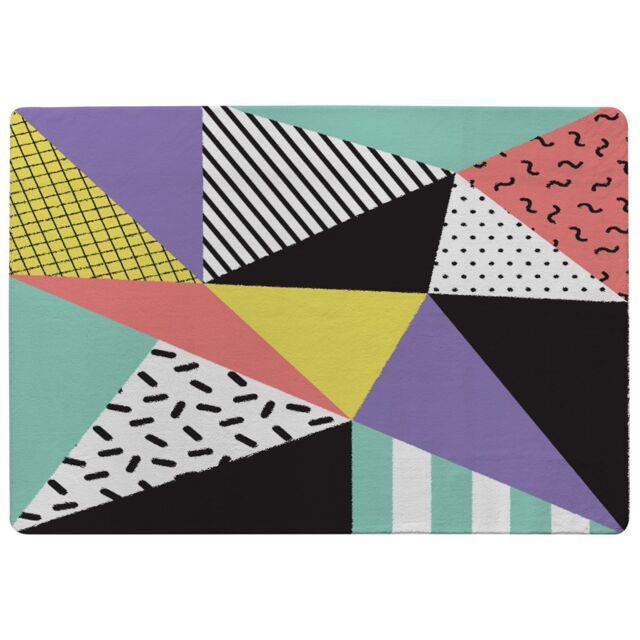 Benjamin Tate Design Retro Themed Geometrics Rug in Natural - Size: Large - image 1