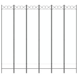 Berkfield Home Durable 6-Panel Room Divider White 240x220 cm Fabric