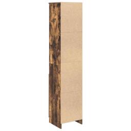 Berkfield Home Highboard Smoked Oak 37.5x35x180 cm Engineered Wood in Brown - thumbnail 7
