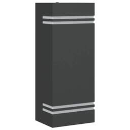 Berkfield Home Outdoor Wall Light Black Stainless Steel - thumbnail 2