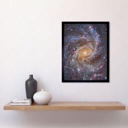 Artery8 Hubble Space Telescope Image NGC 6946 Supernova Fireworks Galaxy Subaru & Red Eclipse Star Cluster Hodge's Complex Art Print Framed Poster - thumbnail 2