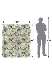 JQ Licensing Jl-Jp-Jq Billfish Tiki Fishing Pattern 2 Silky Touch Super Soft Throw Blanket 152 X 127 cm in White - thumbnail 5
